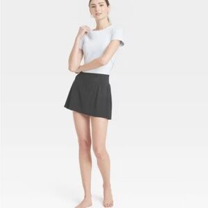 All In Motion Women's Everyday Soft Mid-Rise Skort Black Size Medium